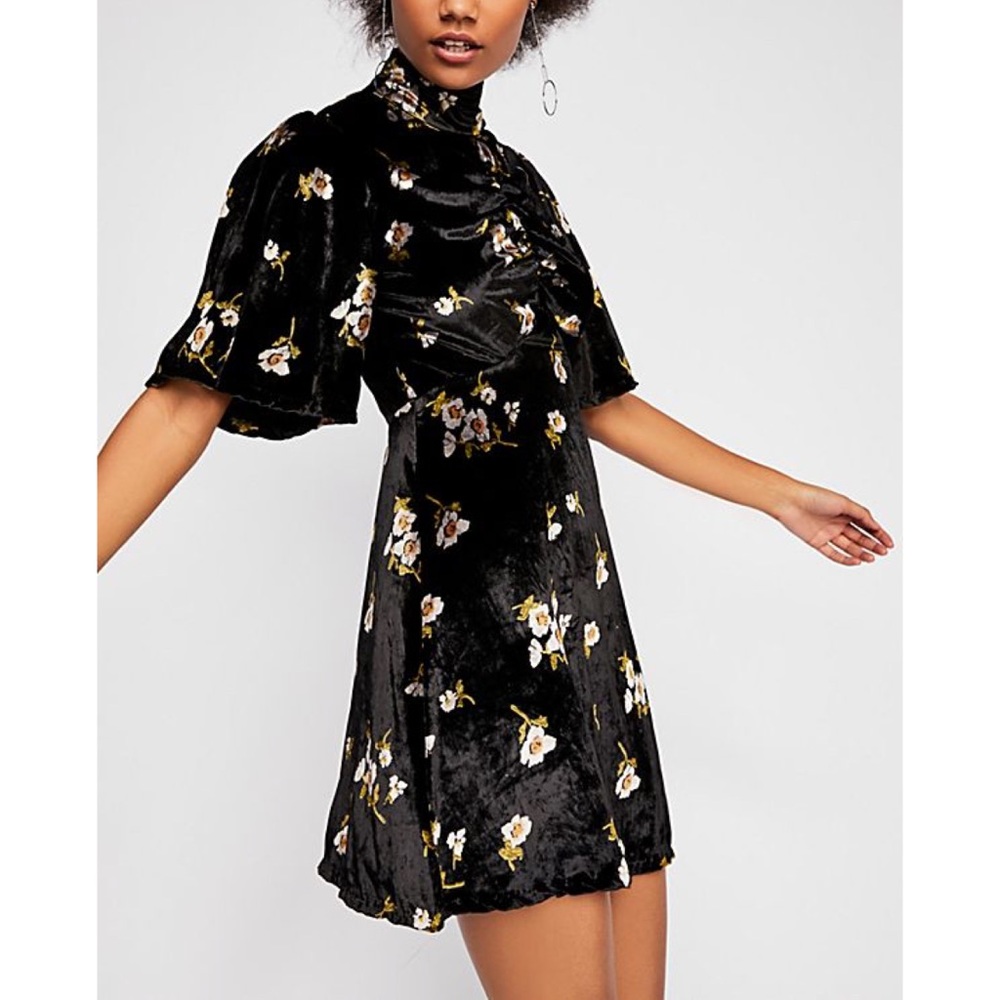 Free People Be My Baby Velvet Dress
